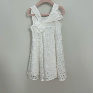 Mayoral eyelet white girls dress